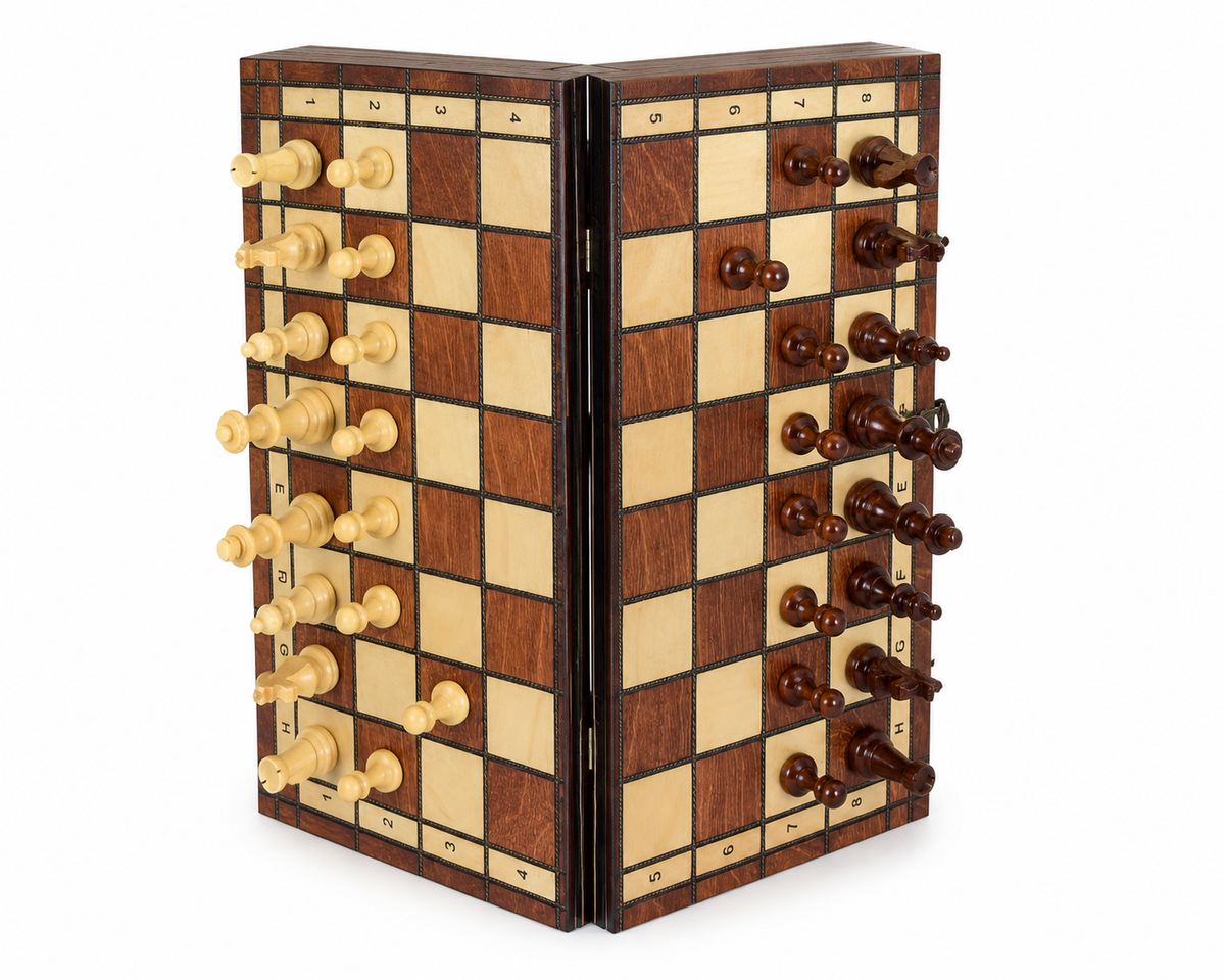Échiquier pliable en bois Venise — vue 2