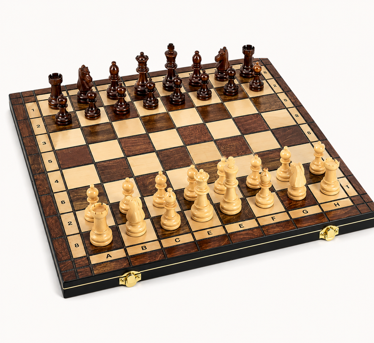 Échiquier pliable en bois 44 cm Venise
