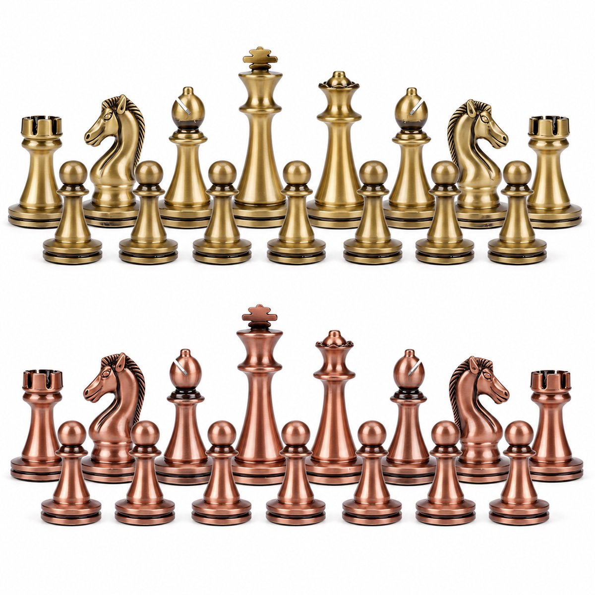 Échiquier pièces bronze Florence — vue 4