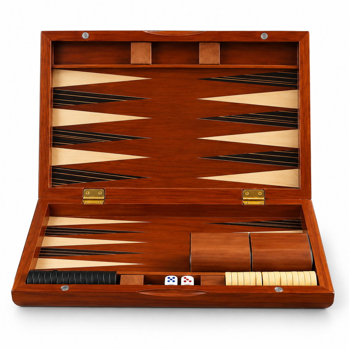Backgammon pliable en bois massif Athènes — vue 3