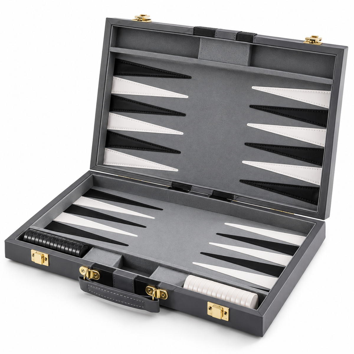 Backgammon mallette en cuir PU Marrakech — vue 2