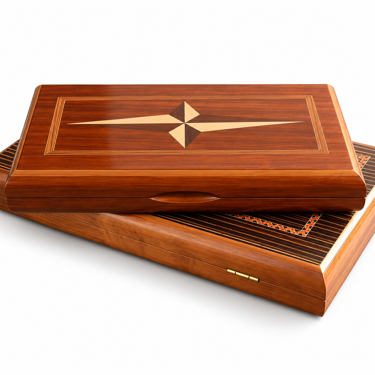Backgammon pliable en bois massif Athènes