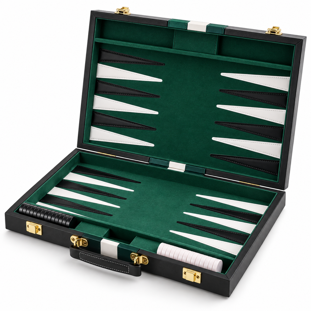 Backgammon mallette en cuir PU Marrakech — vue 3