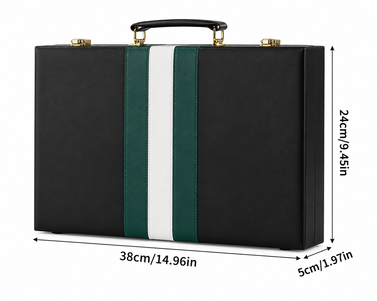 Backgammon mallette en cuir PU Marrakech — vue 4